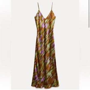 Printed Slip Dress ZW Collection Zara